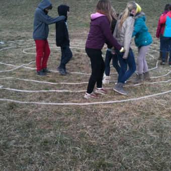 Schüleraustausch Seminar Labyrinth in Breisach