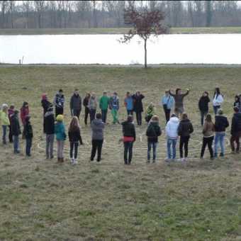 Schüleraustausch Seminar Labyrinth in Breisach